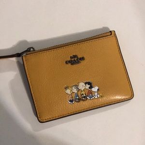 Coach Peanuts Snoopy Collection ID Wallet